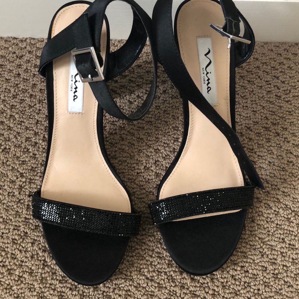 Nina New York strappy sandal dressy heels 8.5 NWOB